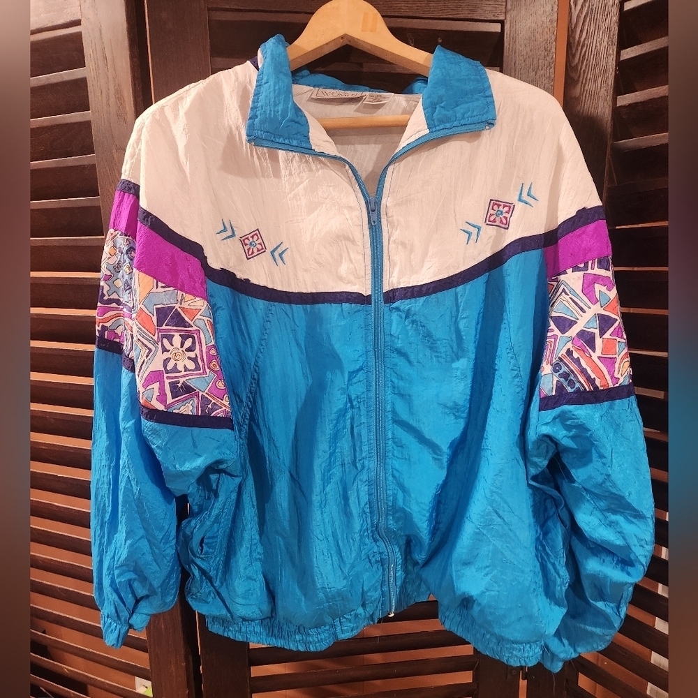 Vibrant Blue and Purple Women's Ski Jacket